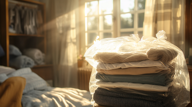 Sacos plásticos para embalar roupas com segurança