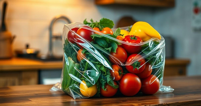 Saco plástico transparente para alimentos: a escolha ideal para conservação e praticidade