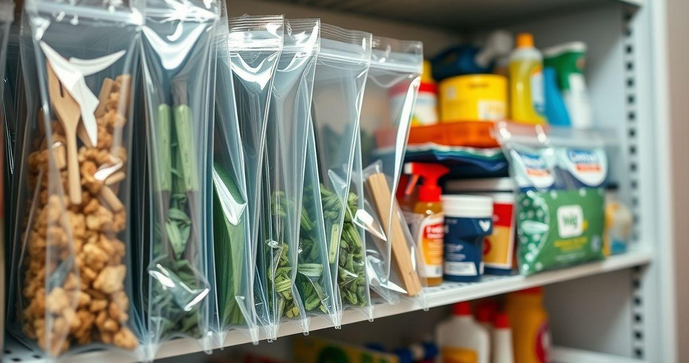Sacos adesivados são a solução ideal para armazenamento e organização de produtos