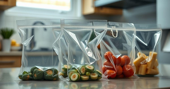 Saco plástico transparente para alimentos é a solução ideal para conservar e organizar suas refeições