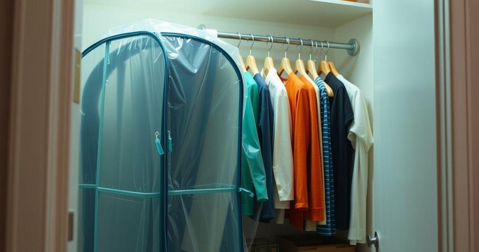 Sacos plásticos para embalar roupas são a solução ideal para organização